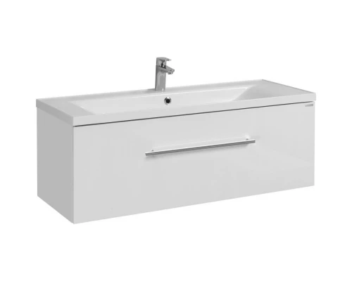 Тумба с раковиной белый глянец 120 см Акватон Мадрид 1A1687K1MA010