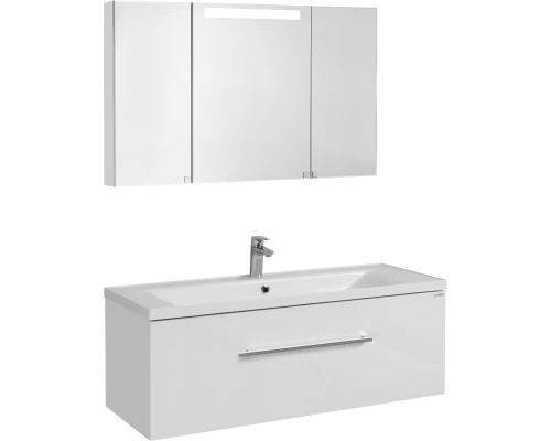 Комплект мебели белый глянец 120 см Акватон Мадрид 1A168701MA010 + 1A70483KPR010 + 1A113402MA010