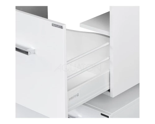 Комплект мебели белый глянец 120 см Акватон Мадрид 1A168701MA010 + 1A70483KPR010 + 1A113402MA010