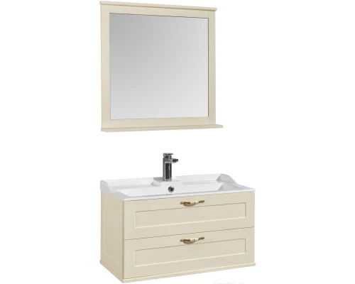 Комплект мебели дуб бежевый 80 см Акватон Леон 1A186301LBPR0 + 1A708031FB010 + 1A186402LBPR0