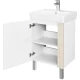 Комплект мебели дуб верона/белый глянец 50 см Акватон Кантри 1A257801AHB20 + 1WH302184 + 1A257702AHB20