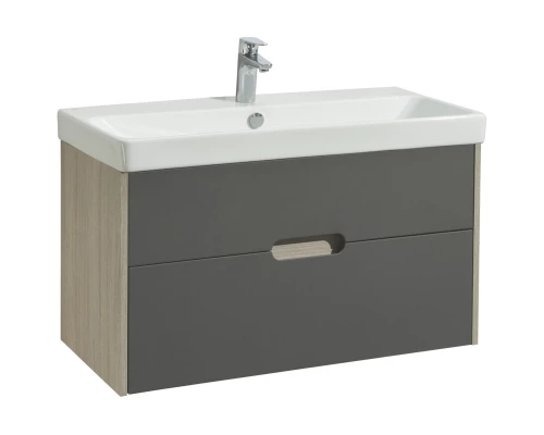 Тумба с раковиной грей/дуб ойстер 90 см Акватон Оливия 1A2544K0OLUG0