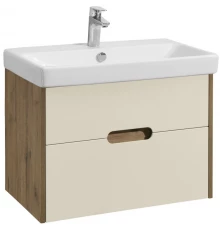 Тумба с раковиной бежевый/дуб веллингтон 70,5 см Акватон Оливия 1A2543K0OLVG0
