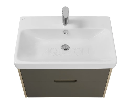 Комплект мебели грей/дуб ойстер 70,5 см Акватон Оливия 1A254301OLUG0 + 1WH501628 + 1A256402A1010