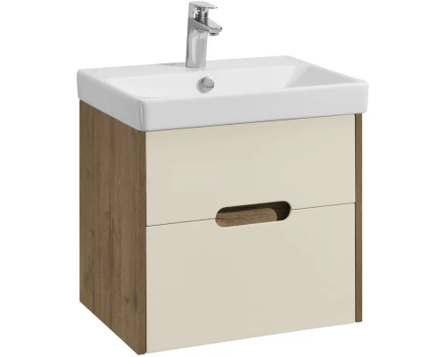 Комплект мебели бежевый/дуб веллингтон 55 см Акватон Оливия 1A254201OLVG0 + 1WH501620 + 1A256502A1010