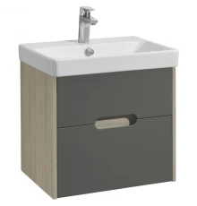 Тумба с раковиной грей/дуб ойстер 55 см Акватон Оливия 1A2542K0OLUG0