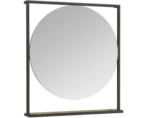 Зеркало 80x90 см дуб эндгрейн/черный Акватон Лофт Фабрик 1A242602LTDU0