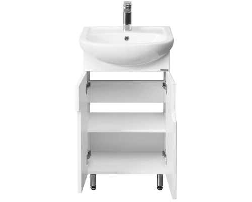 Комплект мебели белый глянец 50,5 см Акватон Панда 1A053701PD010 + 1WH110171 + 1A007402PD01L110171/1A007402PD01L