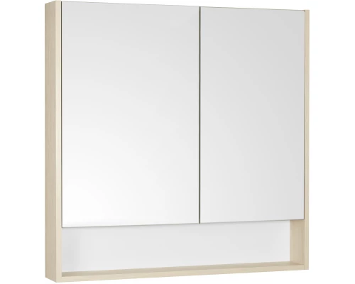 Комплект мебели белый глянец/дуб верона 90 см Акватон Сканди 1A251901SDB20 + 1WH501629 + 1A252302SDB20