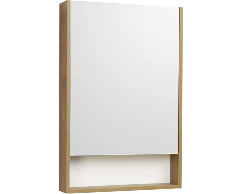 Комплект мебели белый глянец/дуб рустикальный 55 см Акватон Сканди 1A251701SDZ90 + 1WH501620 + 1A252102SDZ90