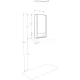 Зеркальный шкаф 45x85 см белый матовый/дуб верона L/R Акватон Сканди 1A252002SDB20