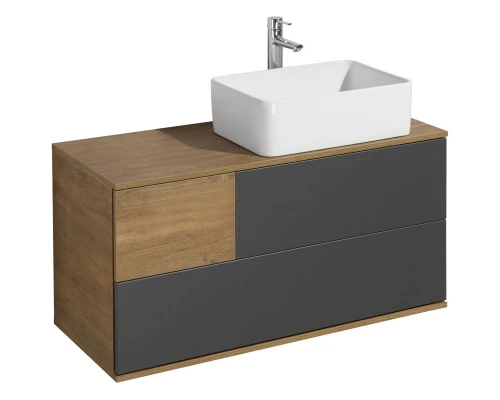 Тумба с раковиной дуб кантри/антрацит 105 см Акватон Терра 1A2469K1TEKA0