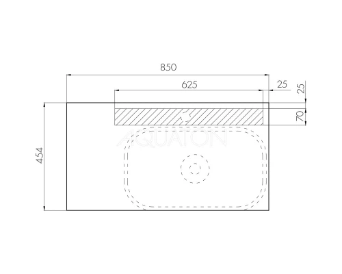 Комплект мебели дуб кантри/антрацит 85 см Акватон Терра 1A247201TEKA0 + 732700B000 + 1A247302TEDY0