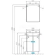 Тумба с раковиной белый глянец/серый кашемир 55 см Акватон Скай 1A2381K1SY010