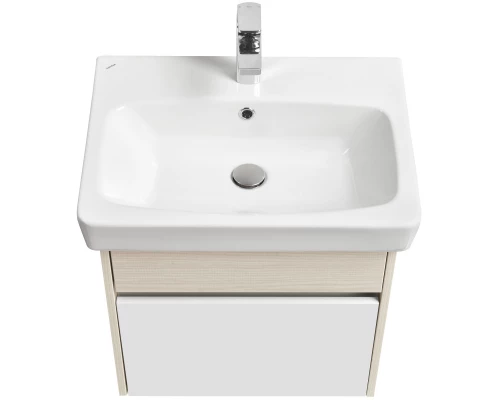 Комплект мебели белый глянец/ясень фабрик 60 см Акватон Верди 1A206701VDAV0 + 1WH302186 + 1A206902VDAV0