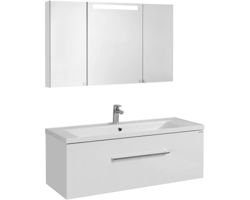 Комплект мебели белый глянец 120,2 см Акватон Мадрид 1A168701MA010 + 1A729631AG010 + 1A113402MA010