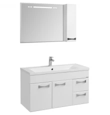 Комплект мебели белый глянец 100,2 см Акватон Диор 1A167701DR010 + 1A723031AG010 + 1A167902DR01R