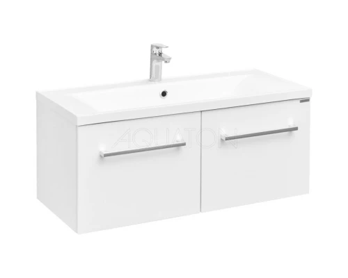 1A1280K4MA010 Набор: 1A128001MA010 Тумба-умывальник Мадрид 100 М 2 ящика / 1A723031AG010 Раковина Айрис 100