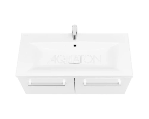 Комплект мебели белый глянец 100,2 см Акватон Мадрид 1A128001MA010 + 1A723031AG010 + 1A111602MA010