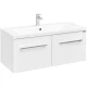 Комплект мебели белый глянец 100,2 см Акватон Мадрид 1A128001MA010 + 1A723031AG010 + 1A111602MA010