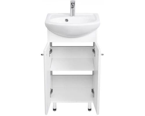 Комплект мебели белый глянец 45 см Акватон Мира 1A104401MR010 + 1.WH11.2.449 + 1A019802MR010