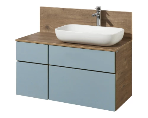 Комплект мебели дуб рустикальный/фьорд 100 см Акватон Мишель 1A256901MIX30 + 1A256703MIDR0 + 1AX169WBXX000 + 1A253902MIX40 + 1A244203MIX30