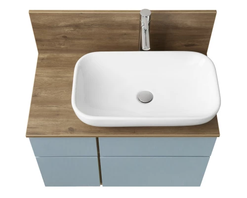 Комплект мебели дуб рустикальный/фьорд 80 см Акватон Мишель 1A256801MIX30 + 1A256603MIDR0 + 1AX169WBXX000 + 1A253902MIX40 + 1A244303MIX30