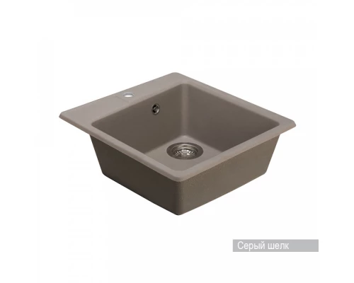 Мойка для кухни  Парма  510x470x175 мм, квадратная, серый шелк