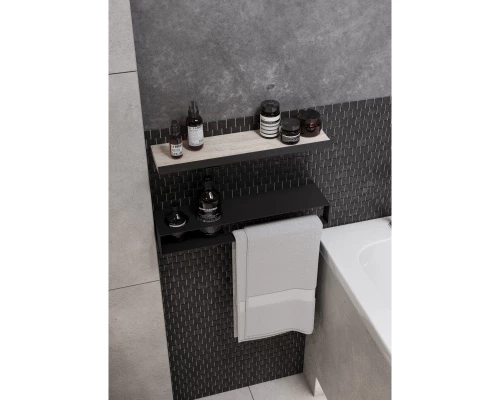 Комплект мебели серый графит/дуб орегон 80 см Акватон Лофт Урбан 1A247601LQX60 + 732700B000 + 1A247902LQX50