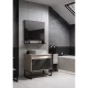 Комплект мебели серый графит/дуб орегон 80 см Акватон Лофт Урбан 1A247601LQX60 + 732700B000 + 1A247902LQX50