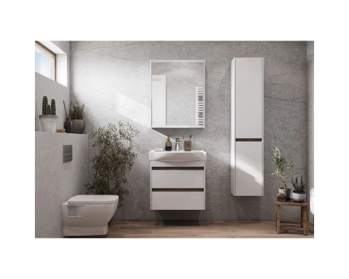 Комплект мебели белый глянец/дуб эндгрейн 65 см Акватон Нортон 1A248801NT010 + 1WH302501 + 1A249102NT010