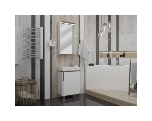 Комплект мебели белый глянец/джарра 46 см Акватон Бэлла 1A221501BBAZ0 + 1WH301972 + 1A221702BBAZ0