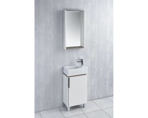 Комплект мебели белый глянец/джарра 46 см Акватон Бэлла 1A221501BBAZ0 + 1WH301972 + 1A221702BBAZ0