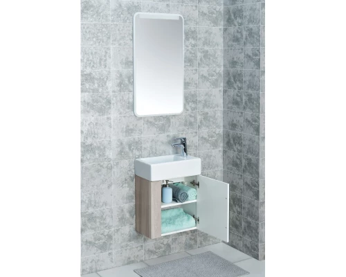 Комплект мебели белый глянец/ясень шимо 46 см Акватон Вита 1A221401VTD70 + 1WH301972 + 1A221902VT010