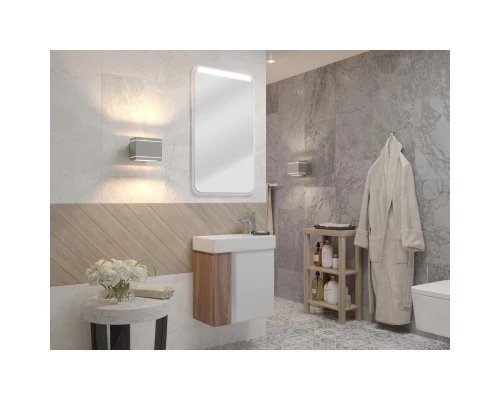 Комплект мебели белый глянец/ясень шимо 46 см Акватон Вита 1A221401VTD70 + 1WH301972 + 1A221902VT010