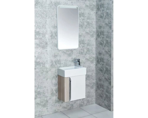 Комплект мебели белый глянец/ясень шимо 46 см Акватон Вита 1A221401VTD70 + 1WH301972 + 1A221902VT010