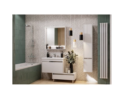 Комплект мебели белый глянец 80 см Акватон Капри 1A230201KP010 + 1WH302251 + 1A230402KP010