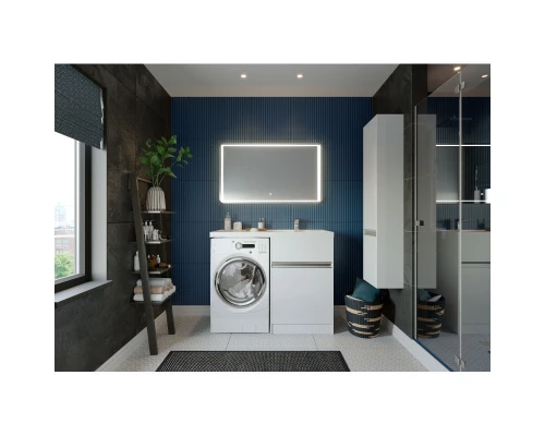 Комплект мебели белый глянец 120 см Акватон Лондри 1A235901LH010 + 1A72243KLH010 + 1A252902SU010