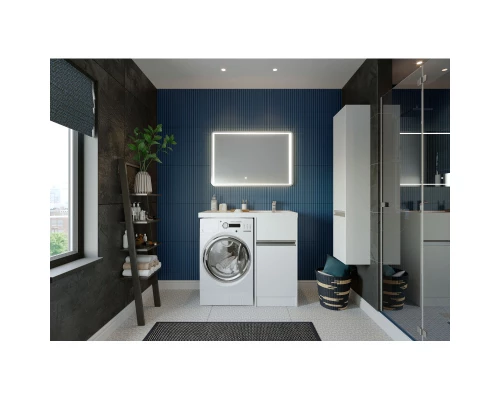 Комплект мебели белый глянец 105 см Акватон Лондри 1A236001LH010 + 1A72223KLH010 + 1A252802SU010