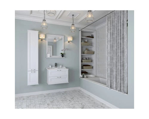 Комплект мебели дуб белый 65,3 см Акватон Леон 1A187001LBPS0 + 1A708731FB010 + 1A187102LBPS0