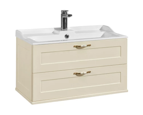 Комплект мебели дуб бежевый 80 см Акватон Леон 1A186301LBPR0 + 1A708031FB010 + 1A186402LBPR0