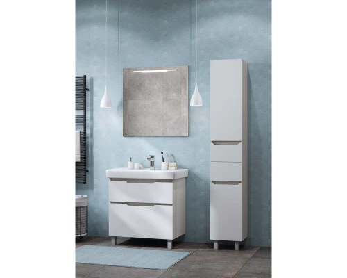 Комплект мебели белый/выбеленное дерево 80 см Акватон Дакота 1A202901DAAY0 + 1WH302084 + 1A203102DA010