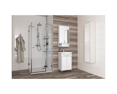 Комплект мебели белый глянец/ясень фабрик 50,5 см Акватон Рико 1A212401RIB90 + 1WH207781 + 1A212302RIB90