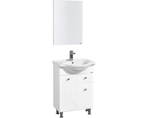 Комплект мебели белый глянец 60,5 см Акватон Лиана 1A162901LL010 + 1WH109652 + 1A162602LL010