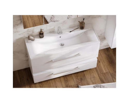 Комплект мебели белый глянец 120,2 см Акватон Мадрид 1A168701MA010 + 1A729631AG010 + 1A113402MA010