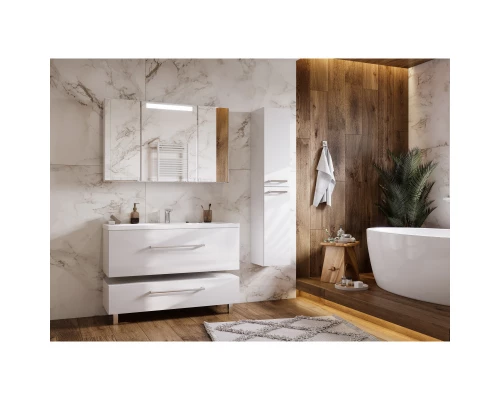 Комплект мебели белый глянец 120,2 см Акватон Мадрид 1A168701MA010 + 1A729631AG010 + 1A113402MA010