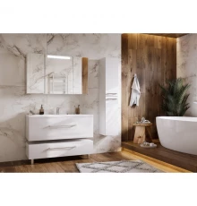 Комплект мебели белый глянец 120 см Акватон Мадрид 1A168701MA010 + 1A70483KPR010 + 1A113402MA010