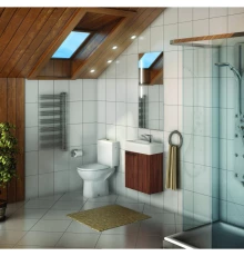 Комплект мебели эбони темный 46 см Акватон Эклипс 1A172701EK560 + 1WH301972 + 1A129002EK010