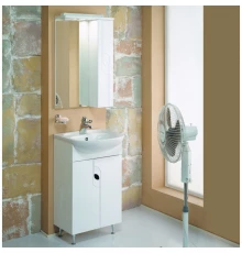 Комплект мебели белый глянец 50,5 см Акватон Панда 1A053701PD010 + 1WH110171 + 1A007402PD01R