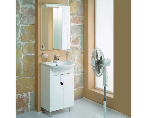 Комплект мебели белый глянец 50,5 см Акватон Панда 1A053701PD010 + 1WH110171 + 1A007402PD01R